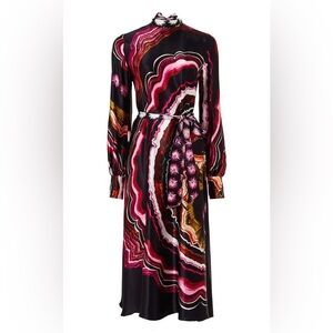 TEMPERLEY LONDON Leonie Print Sleeved Dress